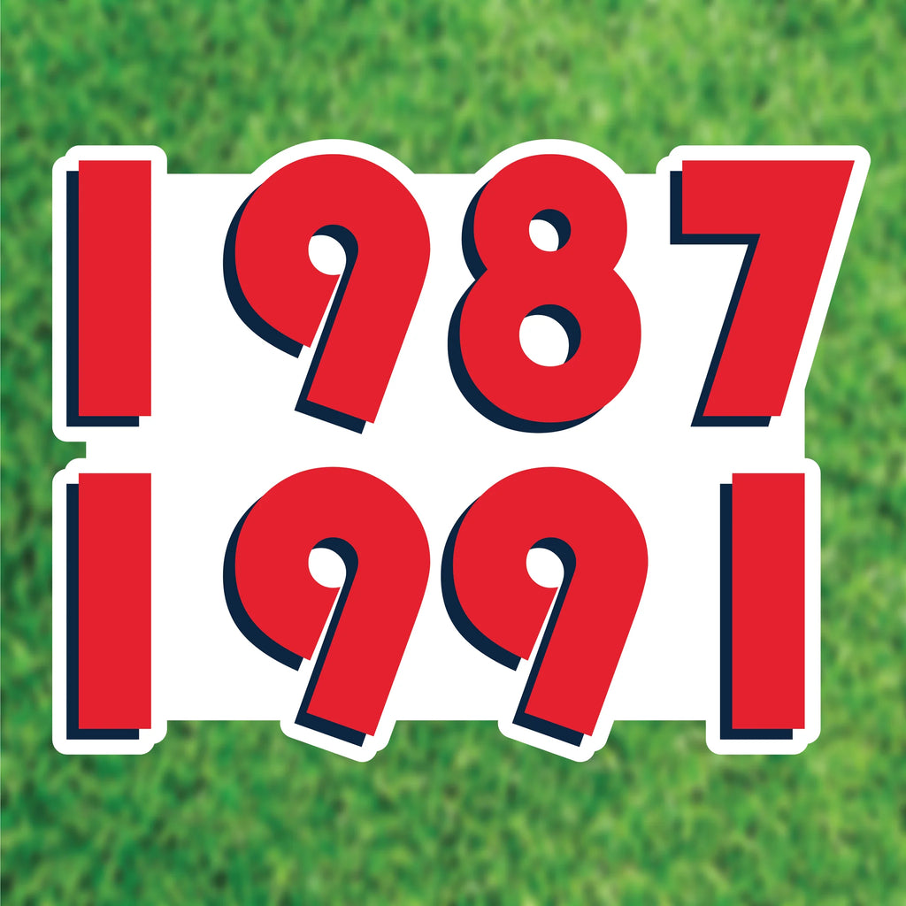 1987 1991 Sticker