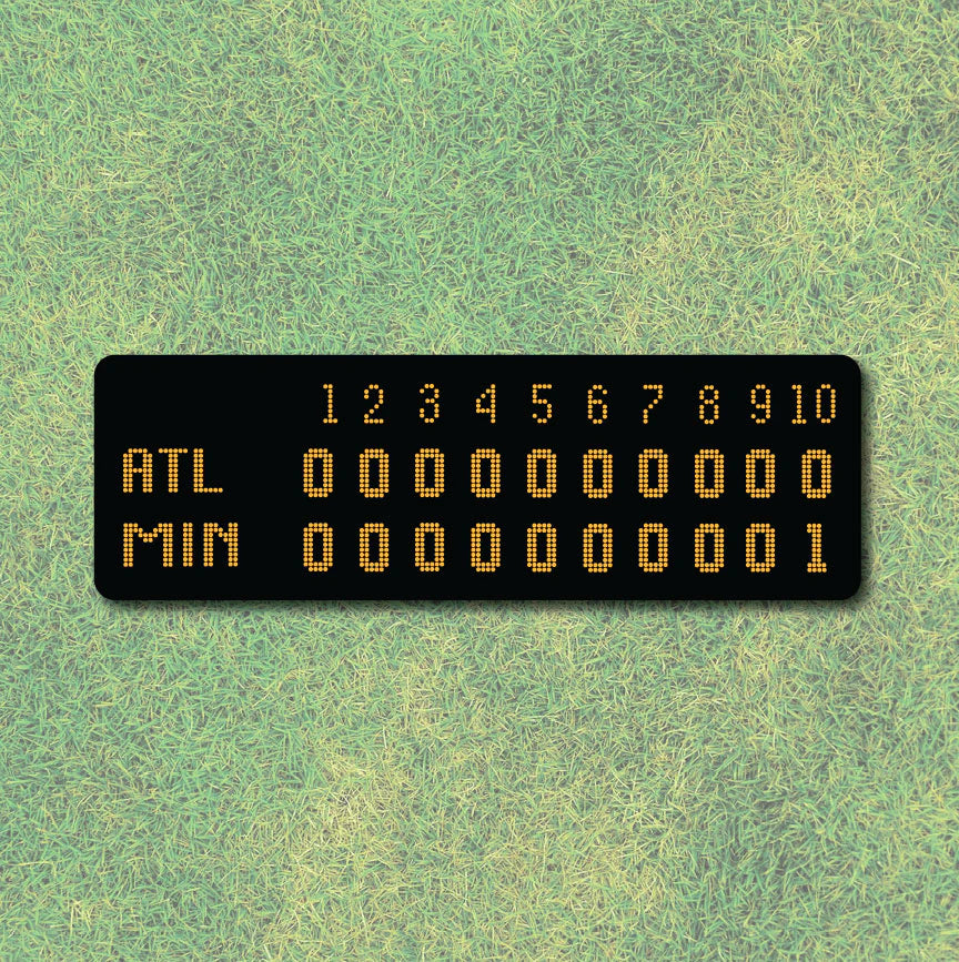 Game 7 Baseball Scoreboard Sticker