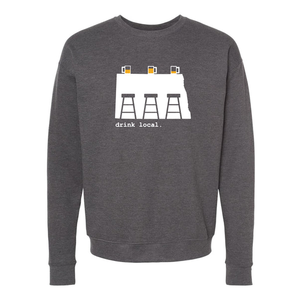 Drink Local North Dakota Crewneck Sweatshirt