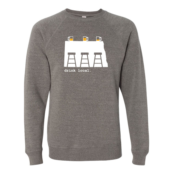 Drink Local North Dakota Crewneck Sweatshirt