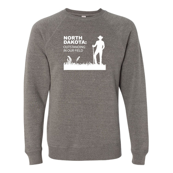 Outstanding in Our Field North Dakota Crewneck Sweatshirt