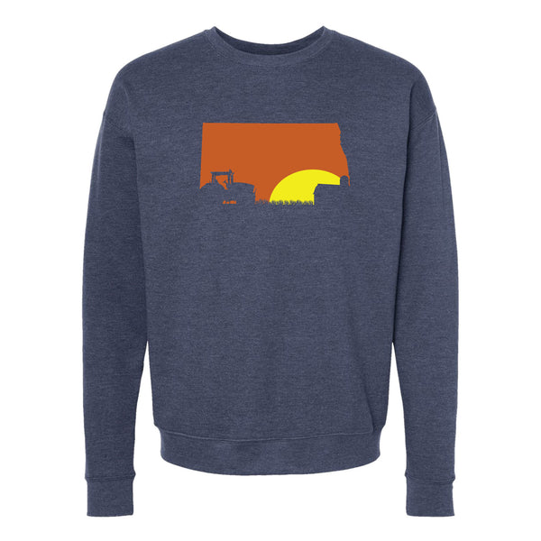 Tractor North Dakota Crewneck Sweatshirt