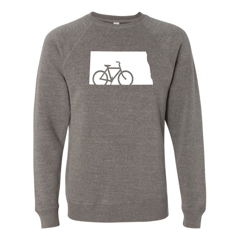 Bike North Dakota Crewneck Sweatshirt