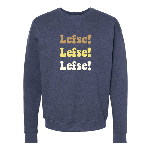 Lefse! Lefse! Lefse! North Dakota Crewneck Sweatshirt