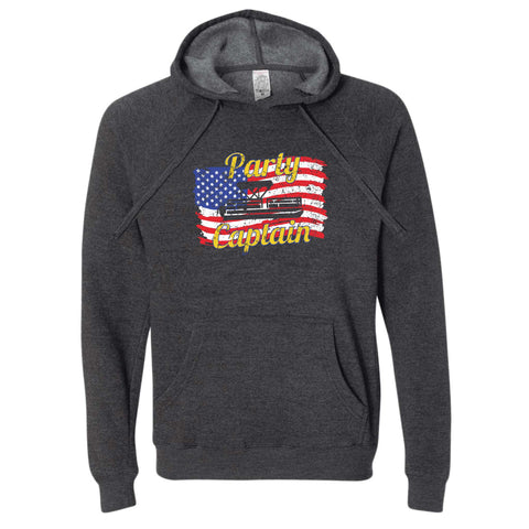Fourth of July Party Captain North Dakota Hoodie