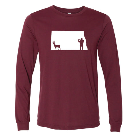 North Dakota Hunting Long Sleeve T-Shirt