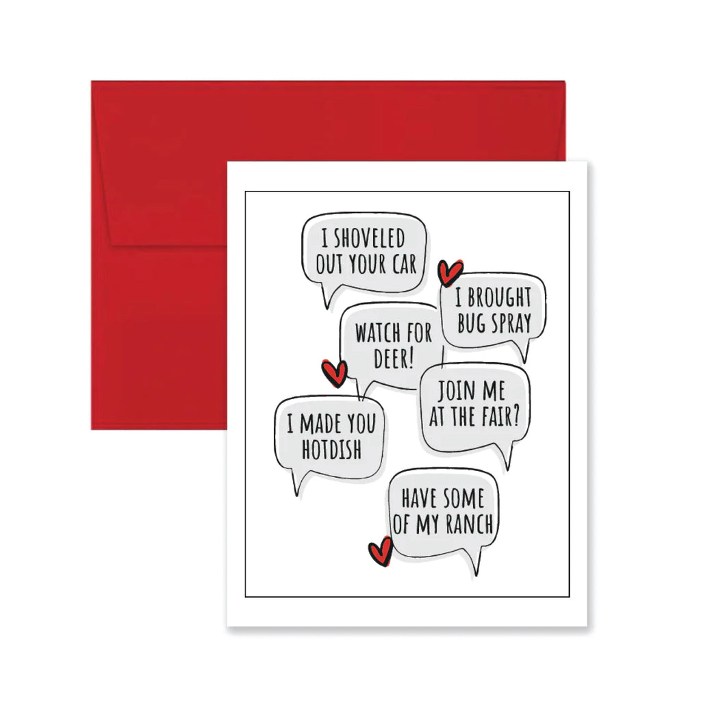 North Dakota Love Language Valentine's Day Card