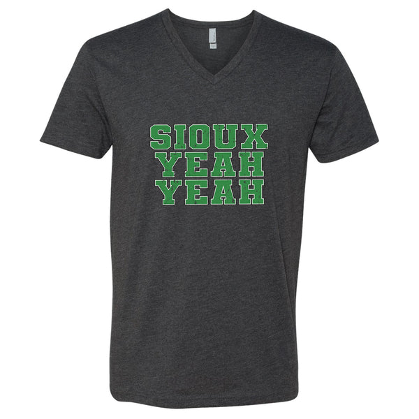 Sioux Yeah Yeah North Dakota V-Neck T-Shirt