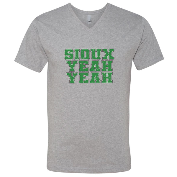 Sioux Yeah Yeah North Dakota V-Neck T-Shirt