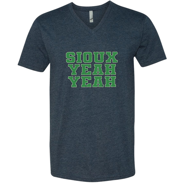 Sioux Yeah Yeah North Dakota V-Neck T-Shirt