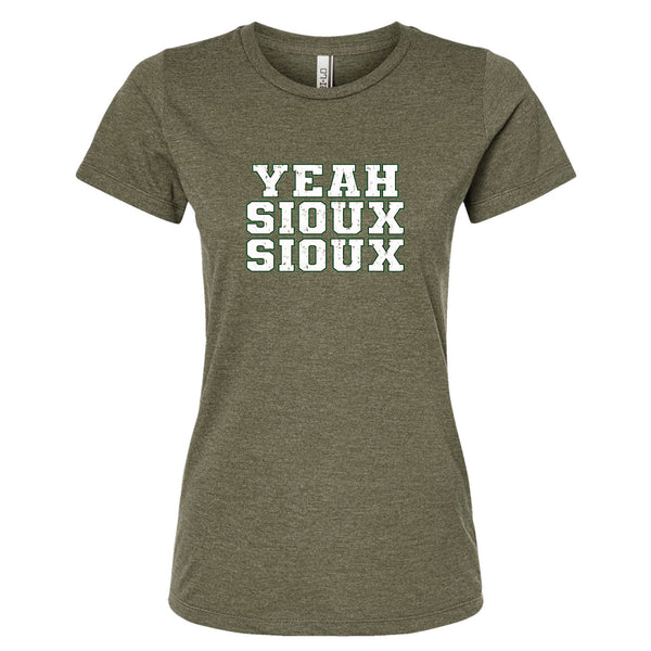 Yeah Sioux Sioux North Dakota Women's Fitted