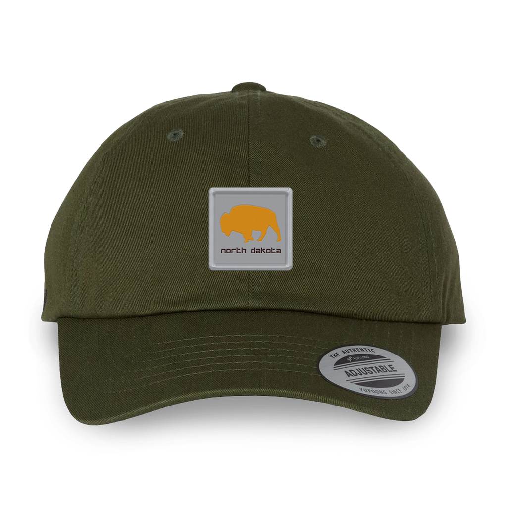 Olive North Dakota Bison Workwear Patch Dad’s Hat
