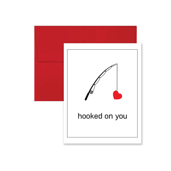 Fish-Hooked on You Valentine's Day Card