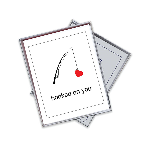 Fish-Hooked on You Valentine's Day Card