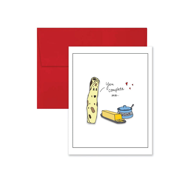 Lefse Valentine's Day Card