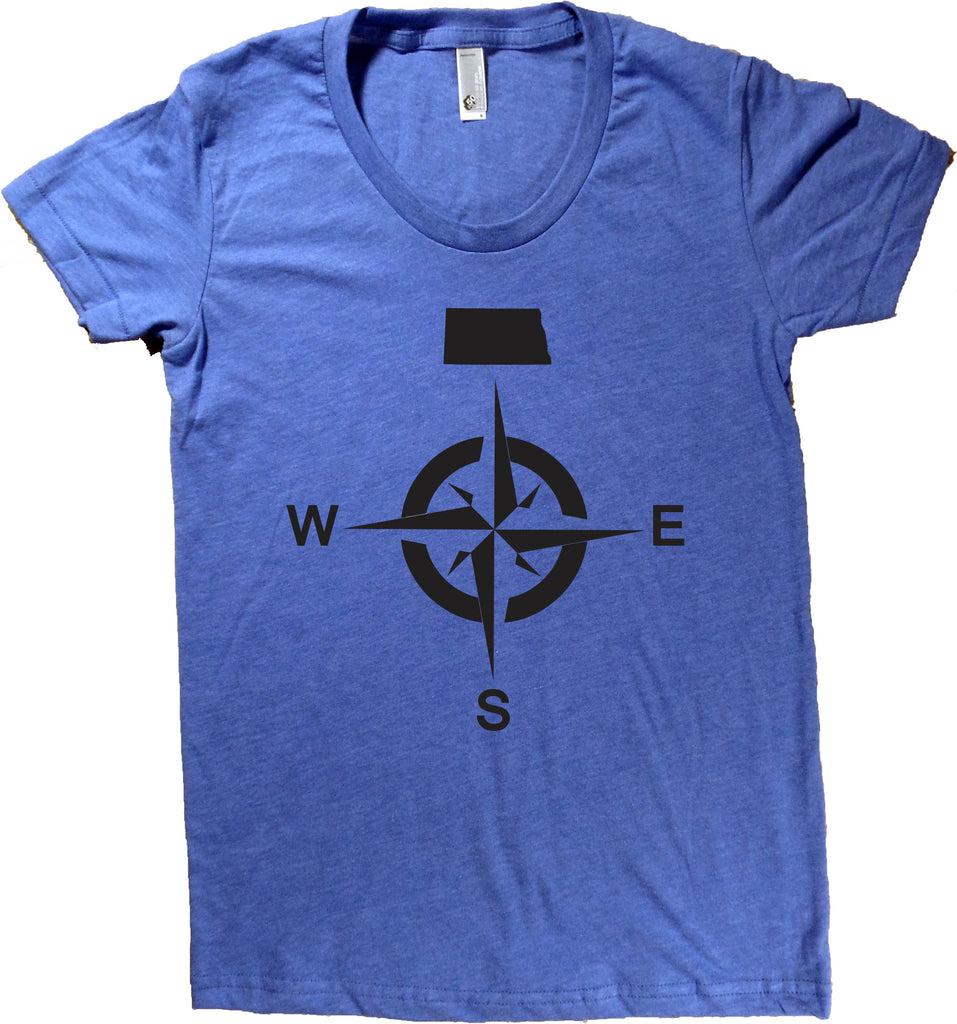 North Dakota Compass T-Shirt - Women's Fitted