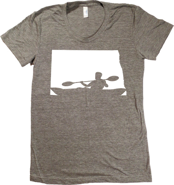 Kayak North Dakota T-Shirt - Women's Fitted