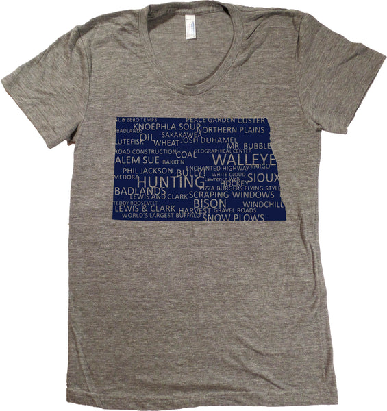 Everything North Dakota T-Shirt - Women's Fitted