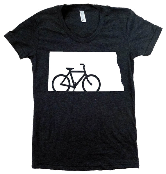 Bike North Dakota T-Shirt - Women's Fitted