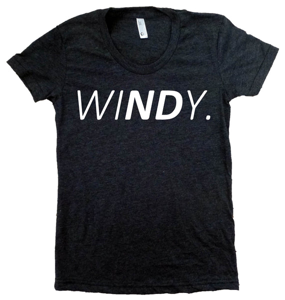 Windy North Dakota T-Shirt - Women's Fitted